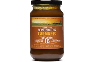 ABBCo Turmeric Beef Bone Broth Concentrate with Ginger, Black Pepper – Healthy Digestive Beverage Boosting Bone and Joint Health - Halal Collagen Protein Enriched