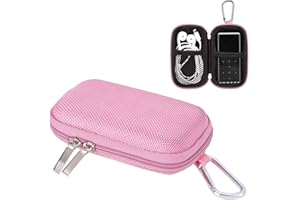 AGPTEK Custodia per Mp3; APGTEK Protezione per Lettore mp3 da 1,8 Pollici con Moschettone di Metallo Rosa