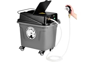 YIIQIQ Portable Pet Washing (Max 330PSI) - Self-Contained Camping Shower | 10Gal Tank, 5H Runtime, No Hose Needed | Multi-Use for Car Cleaning/Pet Bath/Garden Watering