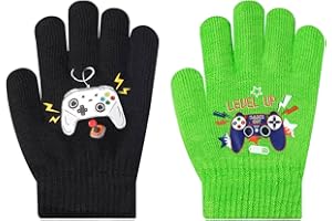 WAWSAM 3 paires d'hiver enfants gants en tricot mitaines extensibles