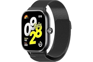Osinaga Bracelet Compatible avec Xiaomi Redmi Watch 4/Xiao mi Band 8 Pro, Maille Métallique avec Fermeture, Bracelet de Remplacement en Acier Inoxydable pour Xiaomi Redmi Watch 4/Xiao mi Band 8 Pro