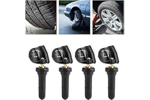 EJOYOUS Sensor de Presión de Neumáticos, Kit de Presión de Neumáticos de 4 Piezas, Sensor de Presión de Neumáticos de Coche, Tpms Obest, Válvula Electrónica Adecuado para Etc.Fácil de Instalar