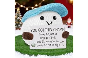 Buioata Golf Gifts Accessories for Men, Positive Crochet Golf Gifts Ideas, Emotional Support Nuggets for Men Christmas Birthday Present Golfers Funny Home Office Desk Decor