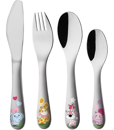 Posate Bambino Tom E Jerry - Cucchiaio E Forchetta Leggeri, Lavabili In Lavastoviglie, 14 Cm - Foto 2