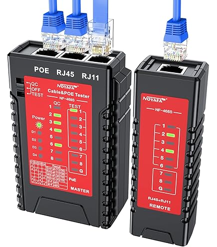 Tester Cavi Di Rete 4 In 1 Guakiili - Per RJ45/RJ11/USB/BNC, Con Unità Remota E Segnale Acustico - Foto 8