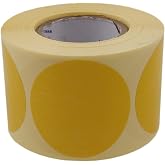 hazır etiketler , hazır al hızlı al Sarı Renk Zemin Baskılı Kuşe Etiket 40mm &Ccedil;apında 500 Adet 40mm Kuka &Ccedil;apı (Sarı)