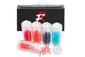 Flavouroom Multi-Pack Cartridge Set inkl. 500 Mixed Kugeln zum Nachfüllen des Applikators I DIY 5 Geschmacksrichtungen Kapseln I Für unvergesslichen Flavour Geschmack I Aromatische Click Hülsen