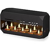Teelichtofen für 10 Teelichthalter| Metall Hohe Sicherheit, einzigartiges Design & angenehme Wärme |Teelichtheizung | Tischof