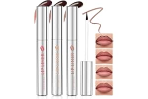 Prreal 3 Color Peel Off Lip Stain Set, Waterproof Tattoo Peel Off Lip Liner, Non-sticky Lips Liner Stain Long-lasting, Matte Finish Lipgloss Makeup