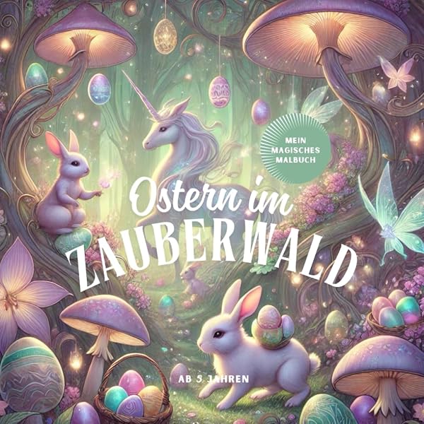 Ostern Malen Nach Zahlen Mini-Malbuch A6 – 1 Stück, 16 Seiten, Ca. 14,5x10 Cm, Mit österlichen Motiven, Für Kinder & Erwachsene