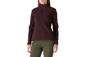 Outdoor Ventures Damen Fleecejacke mit Durchgehendem Reißverschluss Stehkragen Frauen Leichte Fleece Sweatjacke Warme Damenjacke für Laufen, Wandern und Freizeit