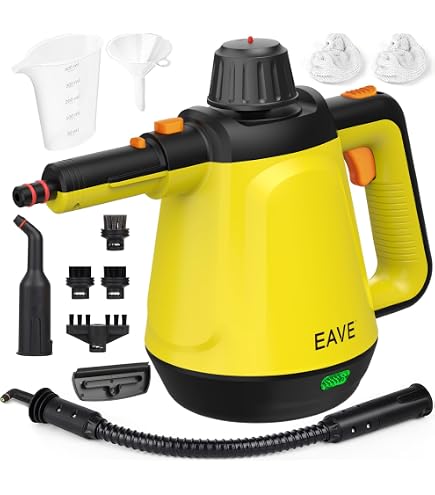Nettoyeur Vapeur à Main Pfloge 1200W 3,5 Bars – 430 Ml, 9 Accessoires, Idéal Canapés, Vitres, Tapis, Voiture, Cuisine – Nettoyage Écologique Sans Chimie