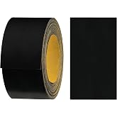 haggiy Autoadh Melamine Edging Tape Acryl - 40 mm x 5 m, Smooth Black | Secure hold without ironing (acrylic adhesive), furni