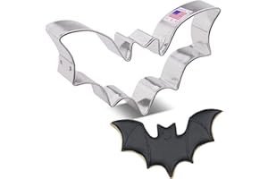 ANN CLARK COOKIE CUTTERS Formino per biscotti Stampo Halloween con pipistrello, 12,4 cm, prodotto negli Stati Uniti da Ann Clark