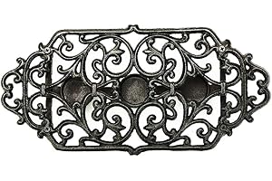 Sungmor Heavy Duty Hierro Fundido Tetera Calentador Soporte Estable para Tealight Stand | Estufa Decorativa Calentador de candelita para Villa Yard Balcón-Forma de Flor