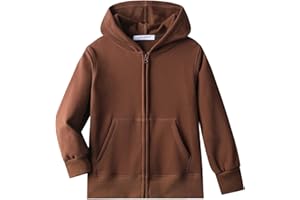 Dybker Boys Girls Hoodies Hooded hoodie Classic Solid Sport Pullover Top Lightweight Series Soft Plush Cotton for 5-12 Years