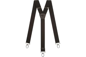Olata Heavy Duty Y-Shape Braces/Suspenders with Carabiner Clips - 4cm