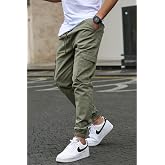 Madmext Erkek Kargo Cep Pantolon, Slim Fit, Yeşil, XL