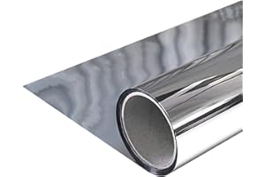 DecoMeister Vinilo Efecto Espejo para Ventana Cristal Lámina Adhesiva Protector Solar Película para Ventanas Cristales Protección Privacidad 0,5 Metros Lineales Anti UV 152x50 cm para el Uso Interior