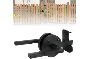 Dubbelsidig grindlås, grindlås för trästaket Robust svängdörrlås, dörrsmycken för trästaket Dørrsmycken för ytterstaket, trädörrar, poolgrind, bakgård, trädgårdar