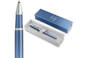 Bolígrafo roller Parker IM Writing Rituals | acabado Azul degradado con adornos cromados | punta fina | tinta negra | estuche de regalo