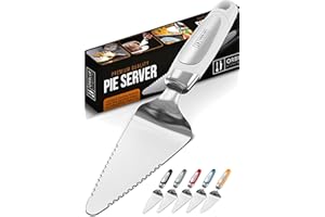 Orblue Pelle à Tarte avec Bord Serré des Deux Côtés, Acier Inoxydable de Haute Qualité, Poignée Ergonomique, Polyvalente et Compatible Lave-Vaisselle