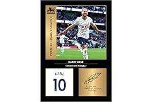 Icons Wall Art Photo imprimée A4 signée Harry Kane - Cadeau pour les fans de Tottenham - Signature, sans cadre