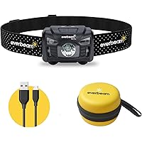 Everbeam H6 Pro LED Stirnlampe mit Bewegungssensor, 650 Lumen, 30 Stunden Laufzeit, 1200 mAh Akku, wiederaufladbar…