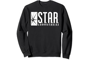 DC Comics Flash Star Labs Logo White Felpa