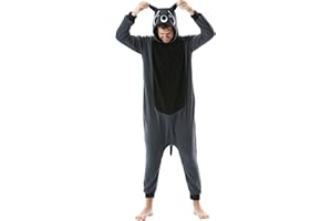 SimZoo Adulto Disfraz Pijama Unisex Pijama Kigurumi Onesie para Carnaval Halloween Cosplay Ropa de Dormir Traje de Disfraz para Navidad Festival Mujer y Hombre