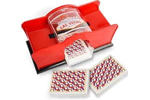 YUNYODA Mélangeur de Cartes Manuelle, 2 Jeux de Cartes Manuel pour Mélanger des Cartes, Jouer aux Jeux de Cartes Shuffler pour Jeux UNO, Poker, Skip BO et Bien d'autres Cartes
