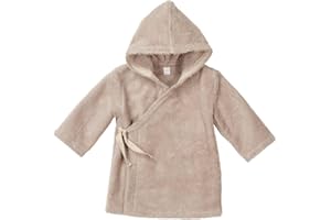 Koeka Baby Bademantel - Für Jungen Und Mädchen - Mit Kapuze - Hausmantel - Dijon - Aus Bio-baumwolle - Schlaufenfestes Frottee -
