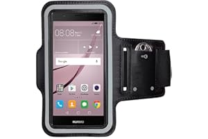 CoverKingz Sportarmband für Huawei Nova - Armtasche mit Schlüsselfach Huawei Nova - Sport Laufarmband Handy Armband Schwarz