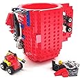 HUISHENG Build-on Brick Mug, Tazza caffè, Idee Regalo Natale Pasqua Festa del papà Halloween Compleanno, Regali Originale per