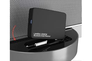 LAYEN i-DOCK - Premium 30 Pin Bluetooth 5.3 Adapter | TWS Dual Multiplay | BT 5.3 = Greater Distance and Superior Audio | for Bose SoundDock & Other iPod iPhone Docks and Speakers - (Not for Cars)