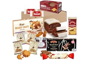 AMAMITRADE Christmas Tea Hamper - Festive Favourites Hamer With Tea, Cake, Chocolate, Nuts & Jam - Christmas Food Hamper For Men Women Couples
