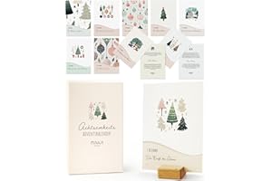 ‎MILULA STUDIOS Adventskalender 2025 Achtsamkeit – Adventskalender Frauen – 24 spirituelle Impulse & Übungen für mehr Ruhe, Inspiration & Gelassenheit – Achtsamkeits-Tischkalender 2025 mit täglichen Sprüchen