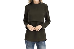 Smallshow Abbigliamento da Allattamento Invernale a Manica Lunga da Donna