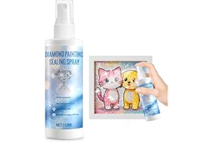 WEILAOK Diamond Painting Versiegelung Spray, Versiegelung Diamond Painting, diamond painting Kleber für Kunstharz-Edelstein und Diamantmalerei, Perfekt als Diamant Paintings Zubehör, Staubdicht, 150ml
