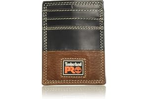 Timberland PRO Męski skórzany portfel z przodu kieszeń z klipsem na pieniądze akcesoria, Tik, Jeden rozmiar