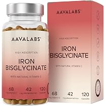 Fer Bisglycinate + Vitamine C Bandini – 180 Gélules (6 Mois), 80mg De Fer, Fabriqué En Italie