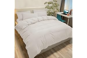 Poligino Funda Nórdica 260x240cm para Cama 180 | 100% Microfibra Hipoalergénica Suave y Transpirable | Certificado Oeko-Tex | con 2 Fundas de Almohada 50x80cm - Beige