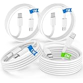 4Pack USB C to Lightning Cable 1M+2M, [Apple MFi Certified] iPhone Charging Cable, Original Apple Type C to Lightning Cable f