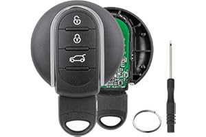 GZXNKEY 3 Buttons 433/434MHZ ID49 Chip For BMW Mini Cooper Clubman F55 F56 2014-2018 Car Remote Control Key FCC ID:NBGIDGNG1 with Screwdriver Key Ring
