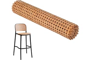 TWSOUL Vienna, treccia in rattan, larghezza 200 x 60 cm, impermeabile, in plastica a nido d'ape intrecciata, per progetti fai da te (caffè)