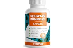 Schwarzkümmelöl Kapseln 400x VEGAN, 1000mg ägyptisches Schwarzkümmelöl Tag pro Tag, WICHTIG: Vegane Kapselhülle OHNE Gelatine