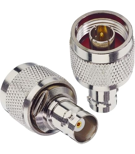 BOOBRIE 2 Pezzi Adattatore Coassiale RF – Da N Femmina A UHF Femmina SO-239 – 50 Ohm – Ottone Puro – Per Antenne WiFi E Radio CB