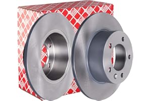 febi bilstein 40093 Brake Disc Set (2 Brake Disc) rear, full, No. of Holes 5