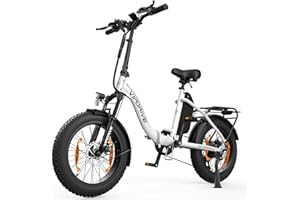 Vipdrive Bici Elettrica Pieghevole, 20"×4.0" Fat Tire Bicicletta Elettrica mit 48V 13Ah Batteria Rimovibile, 7 Velocità E-bike per Uomo e Donna, Pedalata Assistita, autonomia 40-100KM, Display LCD