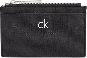 Calvin Klein Donna Porta Carte Daily Cardholder con Zip, Nero (Ck Black), Taglia Unica